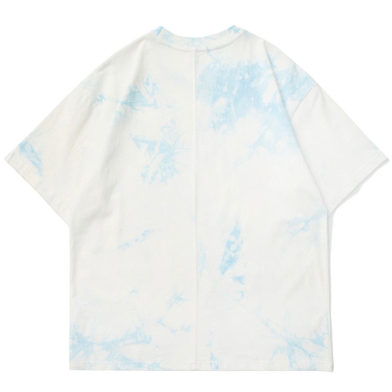 Anime - Streetwear - "NEO-TOXIN" - Anime Tie-Dye Oversized T-shirt | 2 Colors - Alpha Weebs