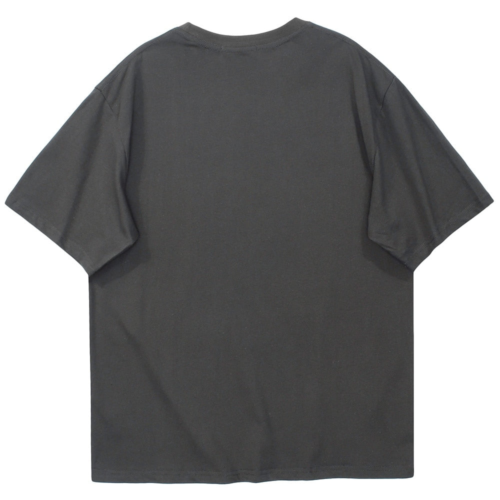 Anime - Streetwear - "SAD BEAR" - Anime Oversized T-shirt | 2 Colors - Alpha Weebs
