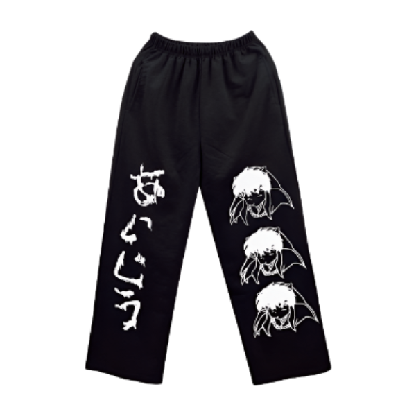 Anime - Streetwear - "MONOTONE" - Inuyasha Anime Pants | 2 Colors - Alpha Weebs