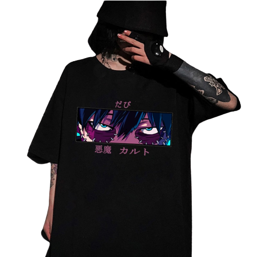 Anime - Streetwear - "DEVILS EYES" - My Hero Academia Anime Dabi Oversized T-Shirts | 2 Colors - Alpha Weebs